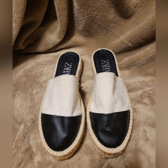 Zara Shoes - Zara Canvas Espadrilles Size 39/8
